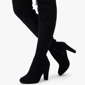 Vespose thigh high 3.5 inch heel, suede boots, BRAND NEW